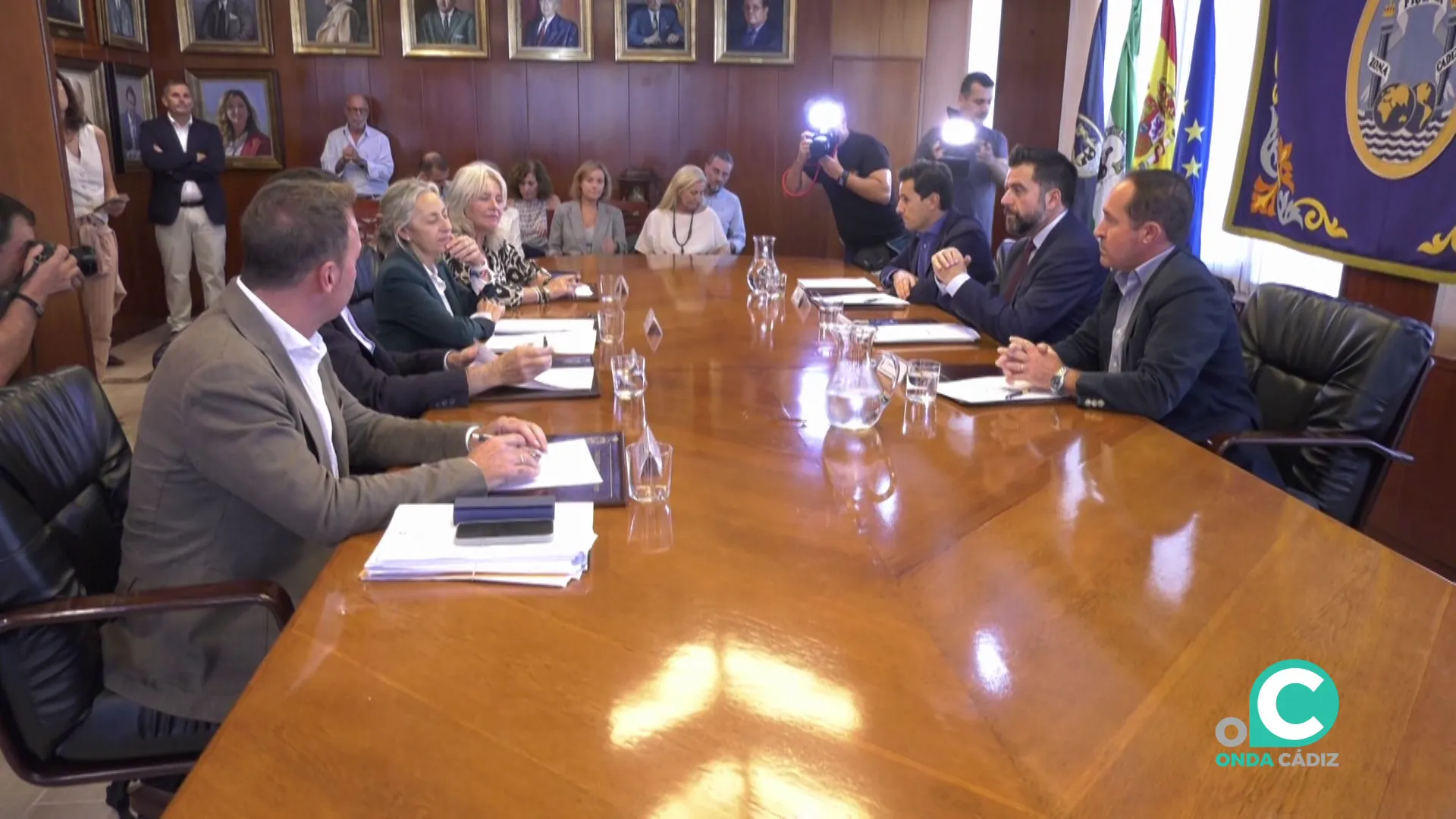 Encuentro de los representantes de las administraciones el pasado octubre