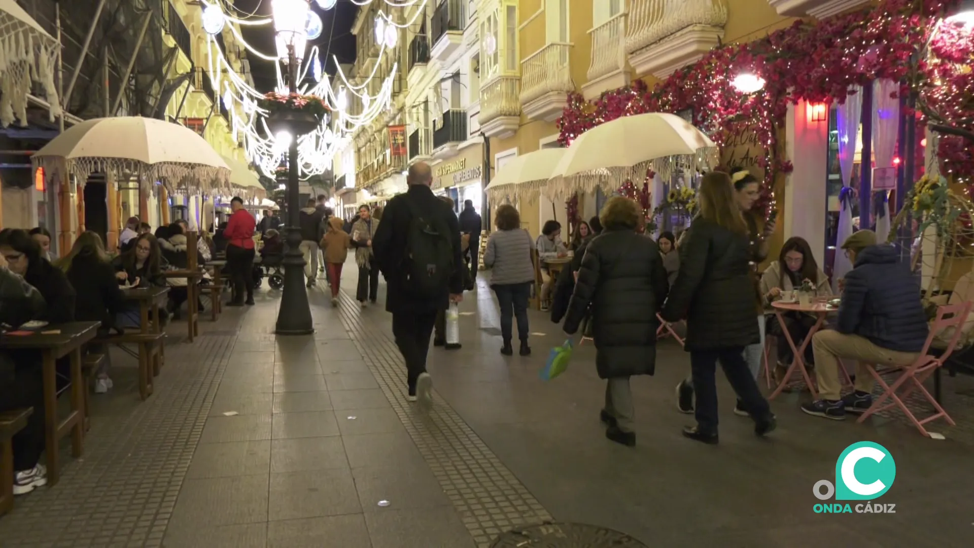 Calle del centro de la capital gaditana
