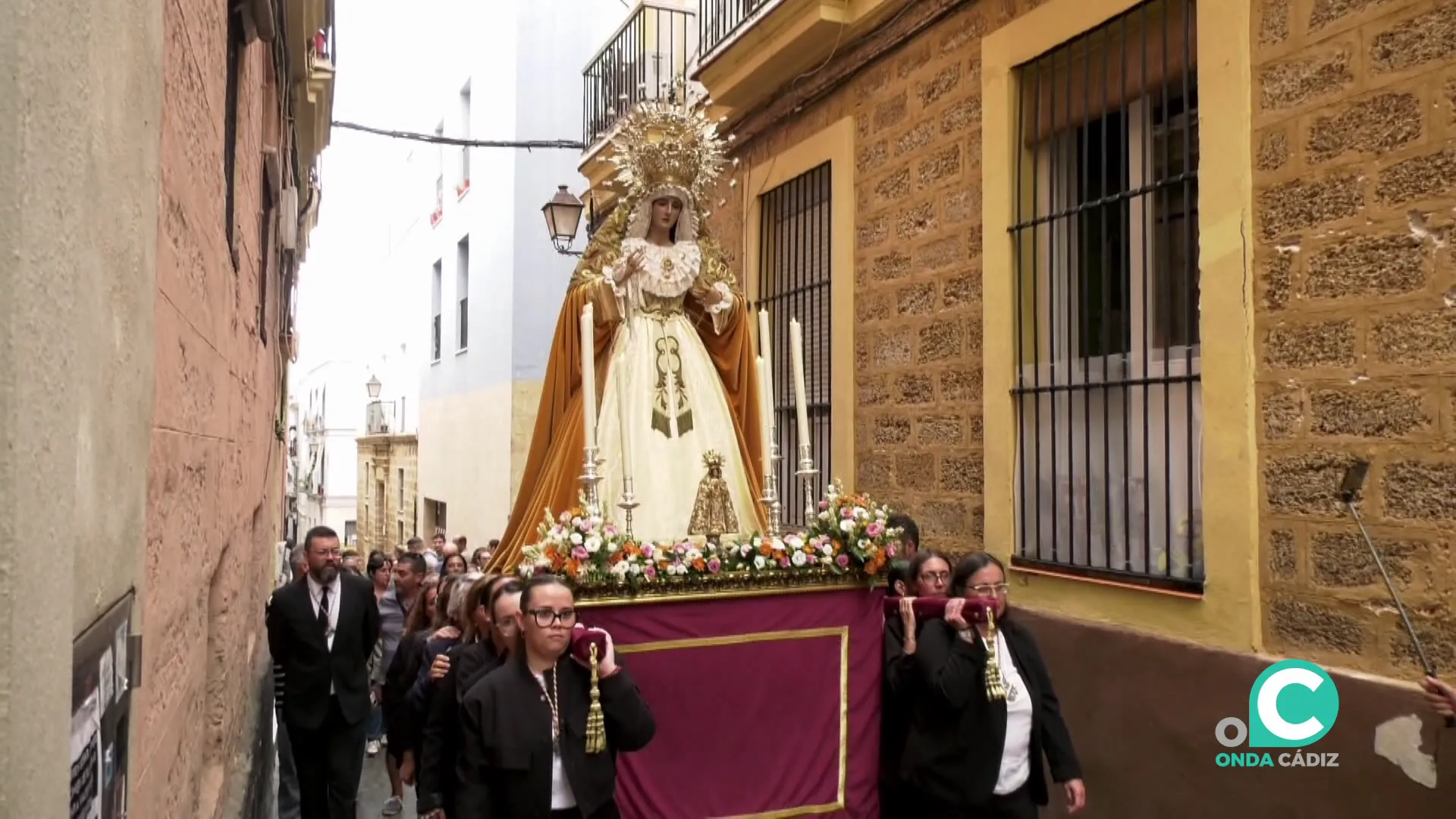 El domingo la imagen será trasladada en parihuela desde la parroquia de la Merced recorriendo el barrio de Santa María