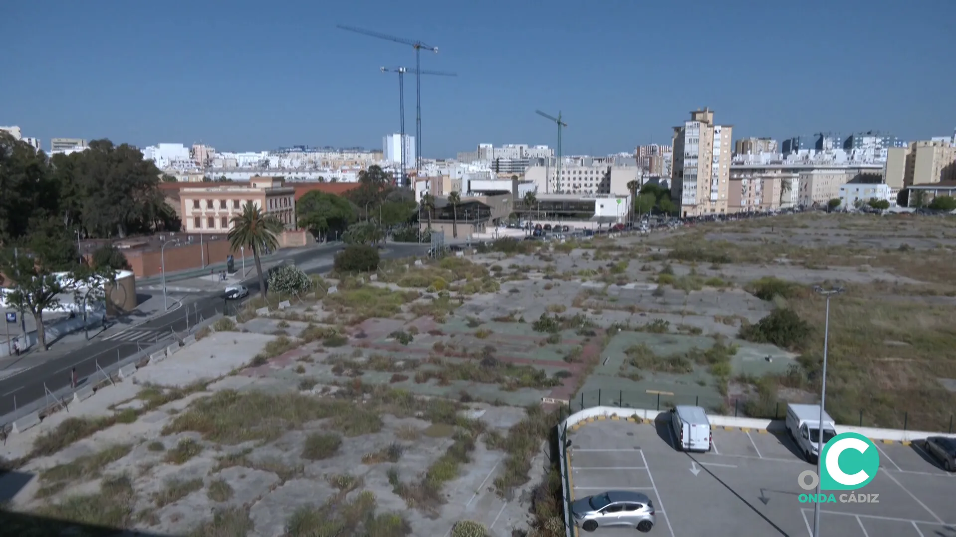Terrenos destinados al futuro centro de salud