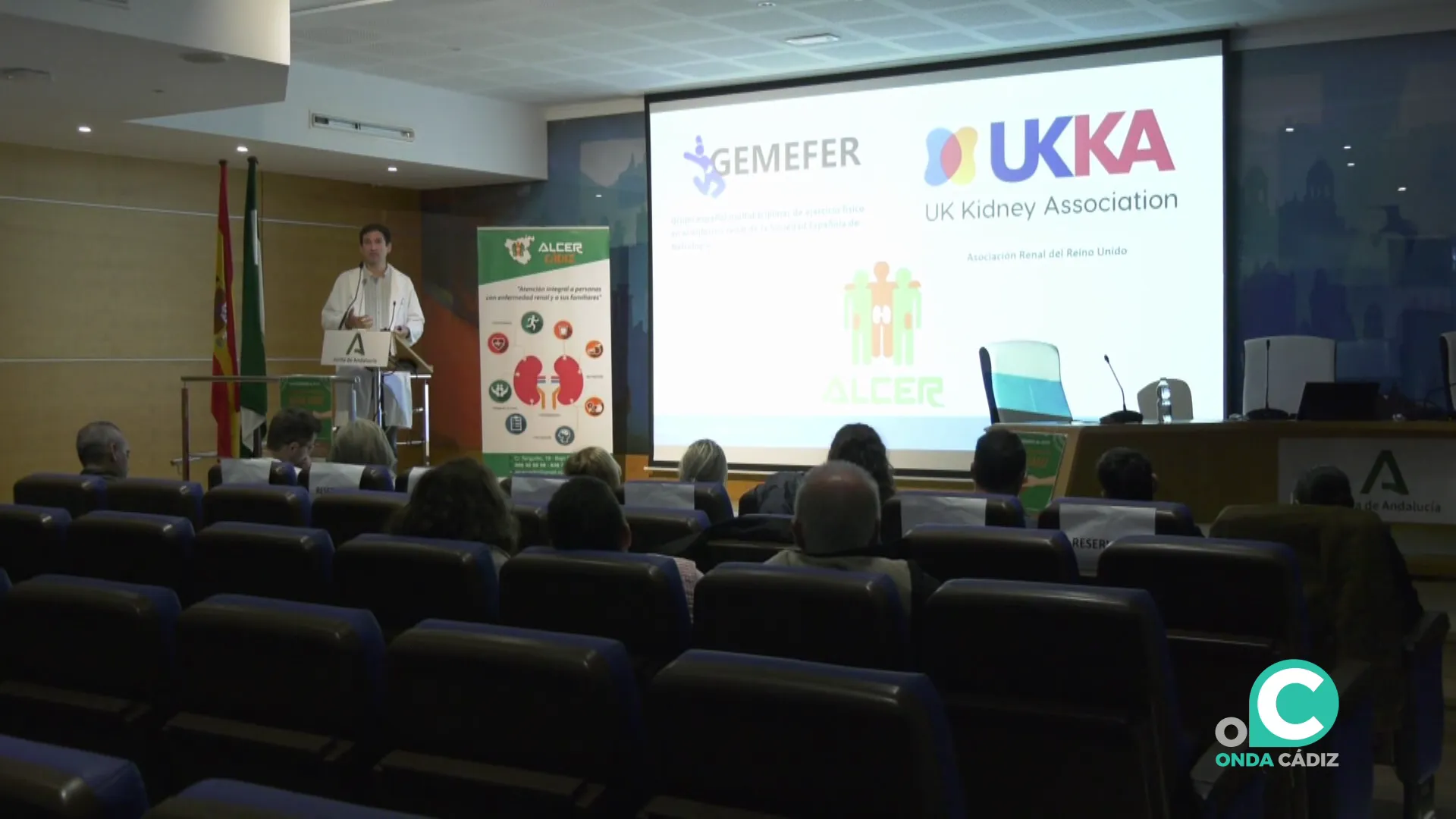 Confenrencia en una de las sesiones de este martes en el Puerta del Mar