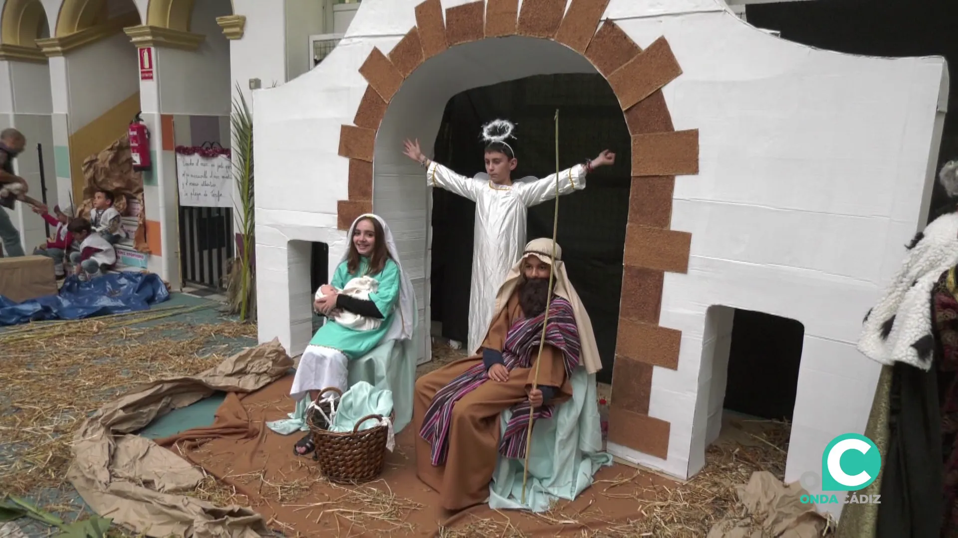 Una de las escenas recreadas en el centro