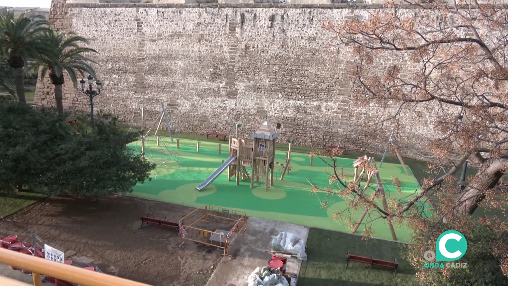 Estado actual de la zona recreativa de las nuevas instalaciones 