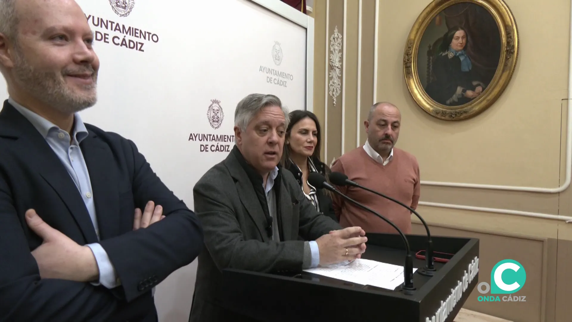 Óscar Torres durante su intervención ante los medios este martes