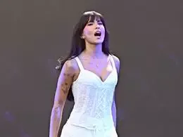 La artista durante una actuación en una imagen de archivo