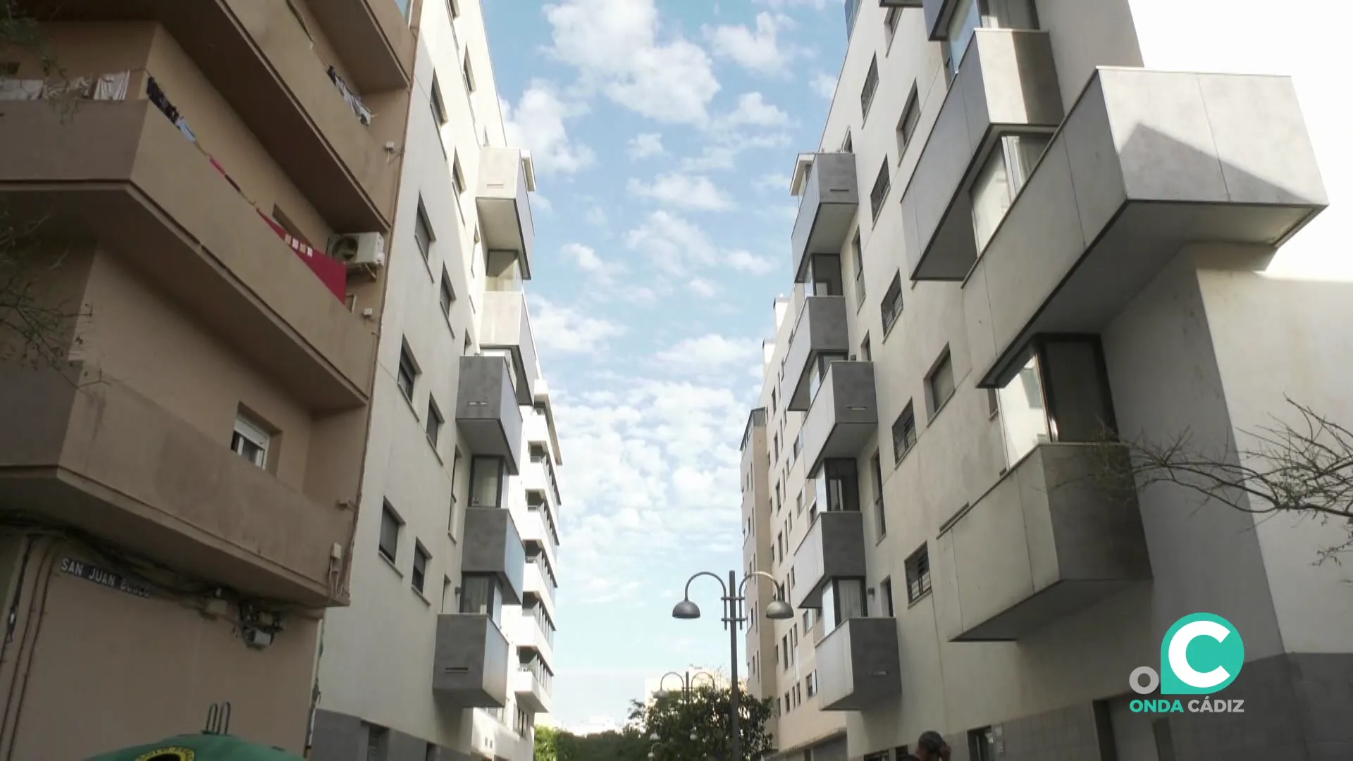 Fachadas de las viviendas públicas de San Juan Bosco 