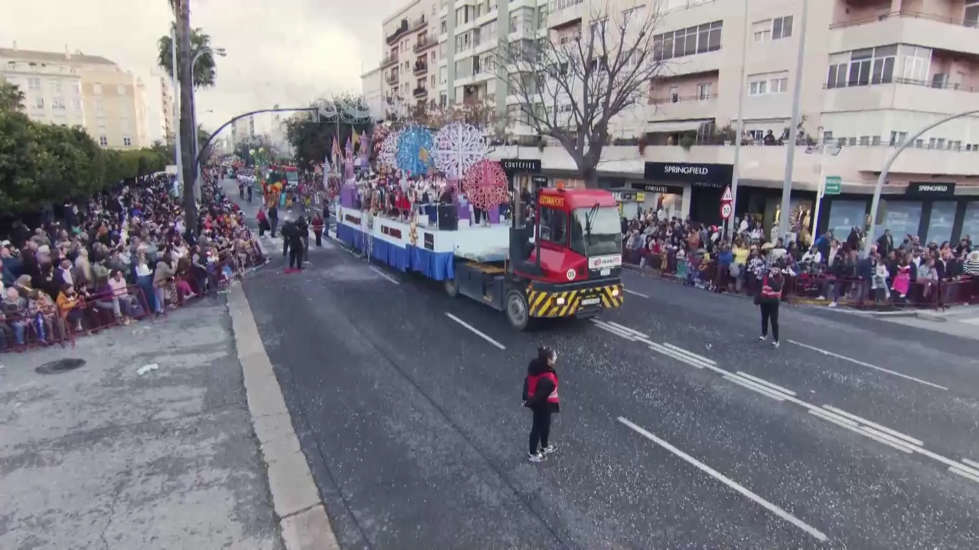 Imagen de la cabalgata a la altura de Varela en 2025