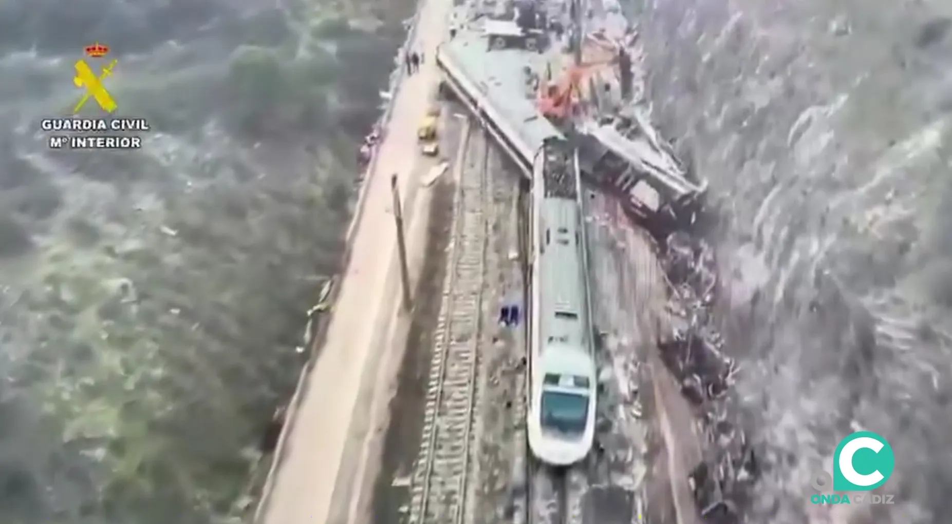 Vista aerea del lugar del siniestro