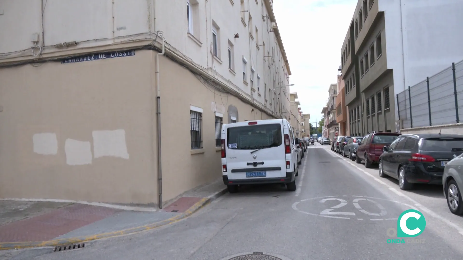 Calle Dársena en la barriada de Puntales