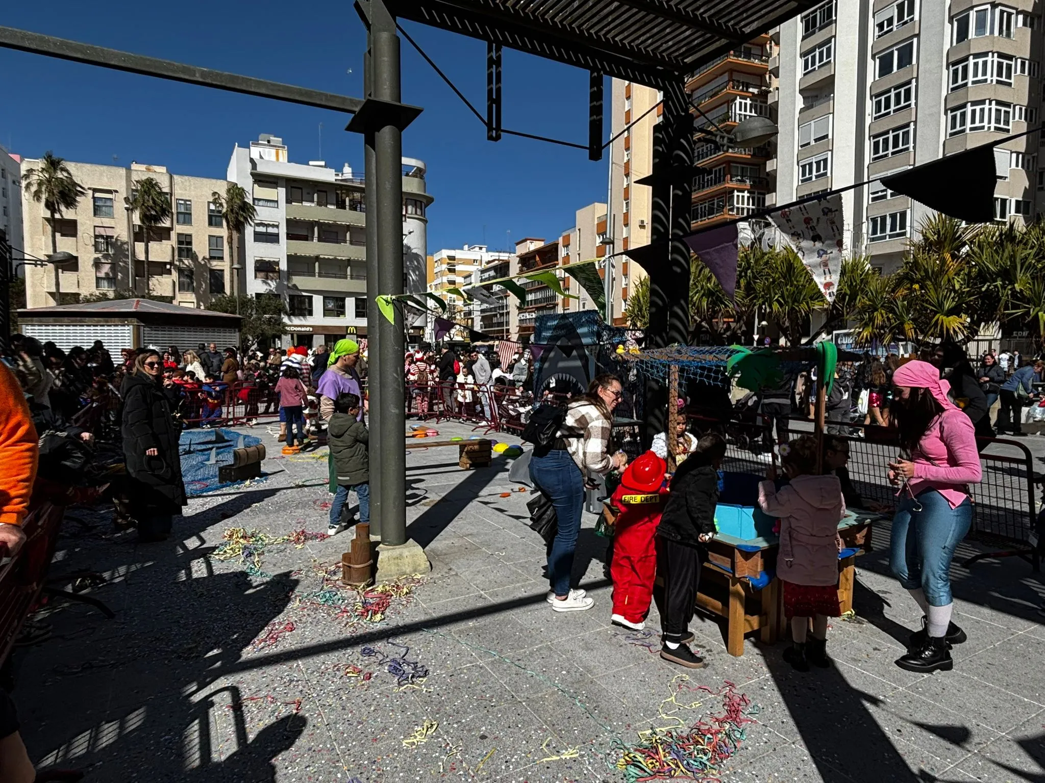 El aspecto que presenta la plaza Ana Orantes este sábado.