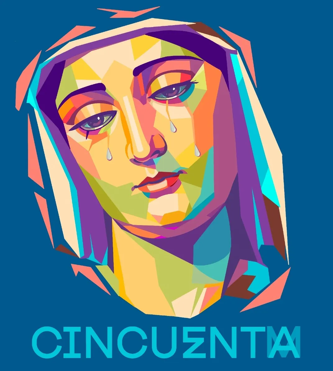Cartel que ilustra la bendición de la imagen de María Santísima del Patrocinio.