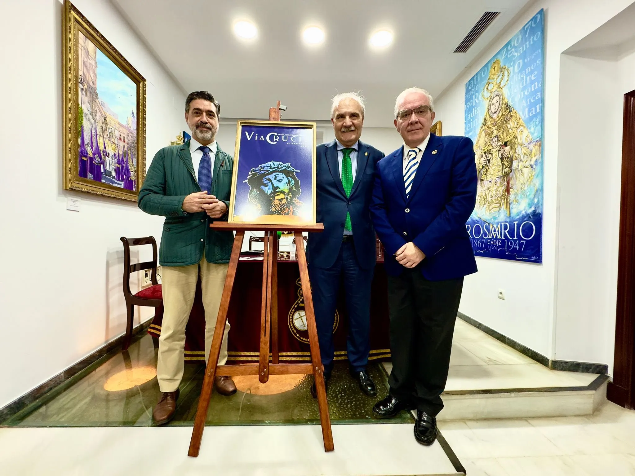 Un momento de la cita celebrada en el  Consejo de Hermandades y Cofradías