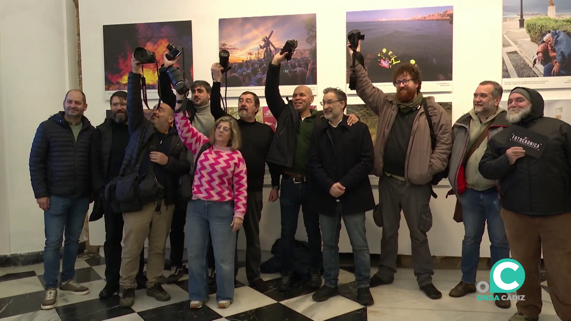 Los autores de esta propuesta que puede visitarse en el Salón Entrepatios del Palacio Provincial