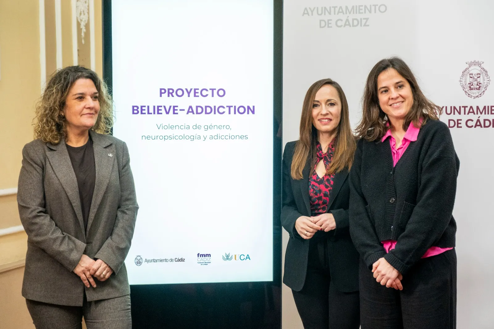 Presentación del proyecto de investigación ‘Believe-Adicction’ en el Ayuntamiento de Cádiz. 