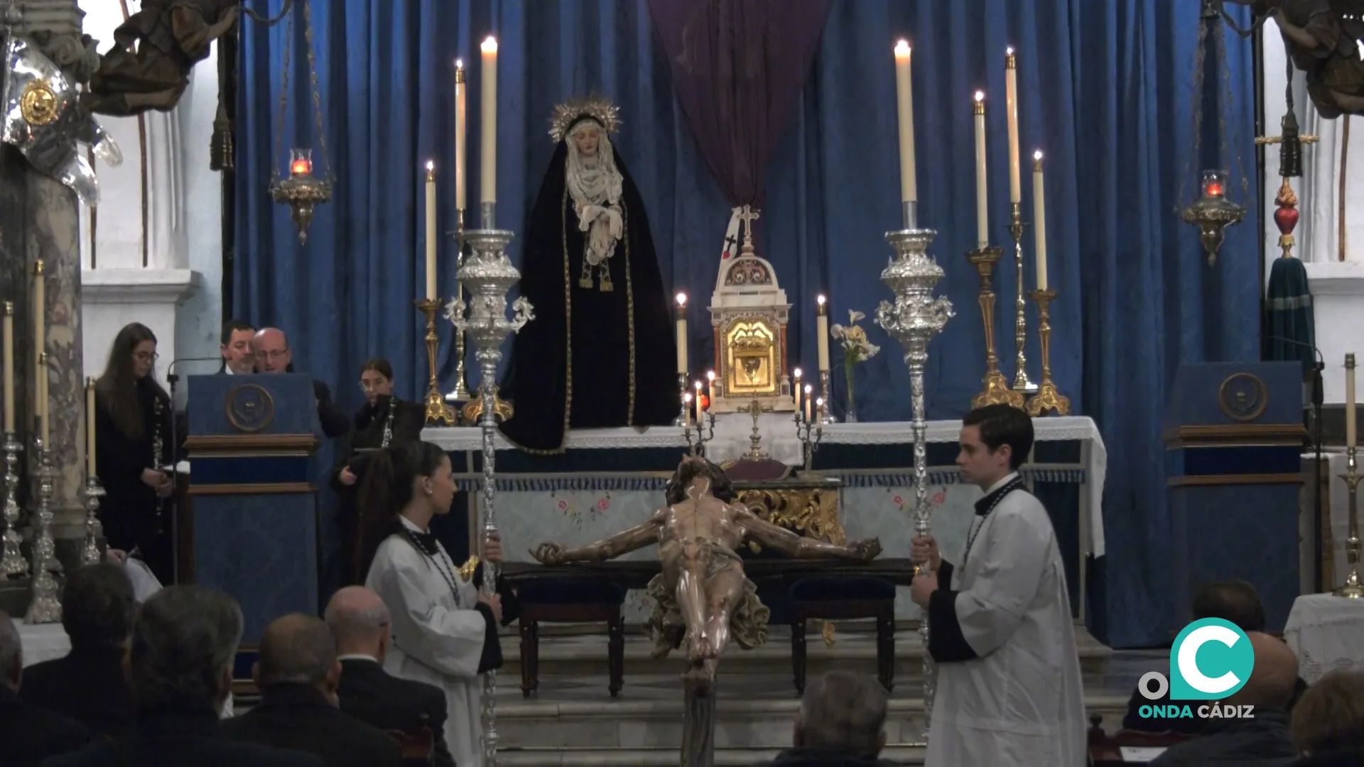 La imagen del Santísimo Cristo del Perdón en la iglesia de San Juan de Dios. 