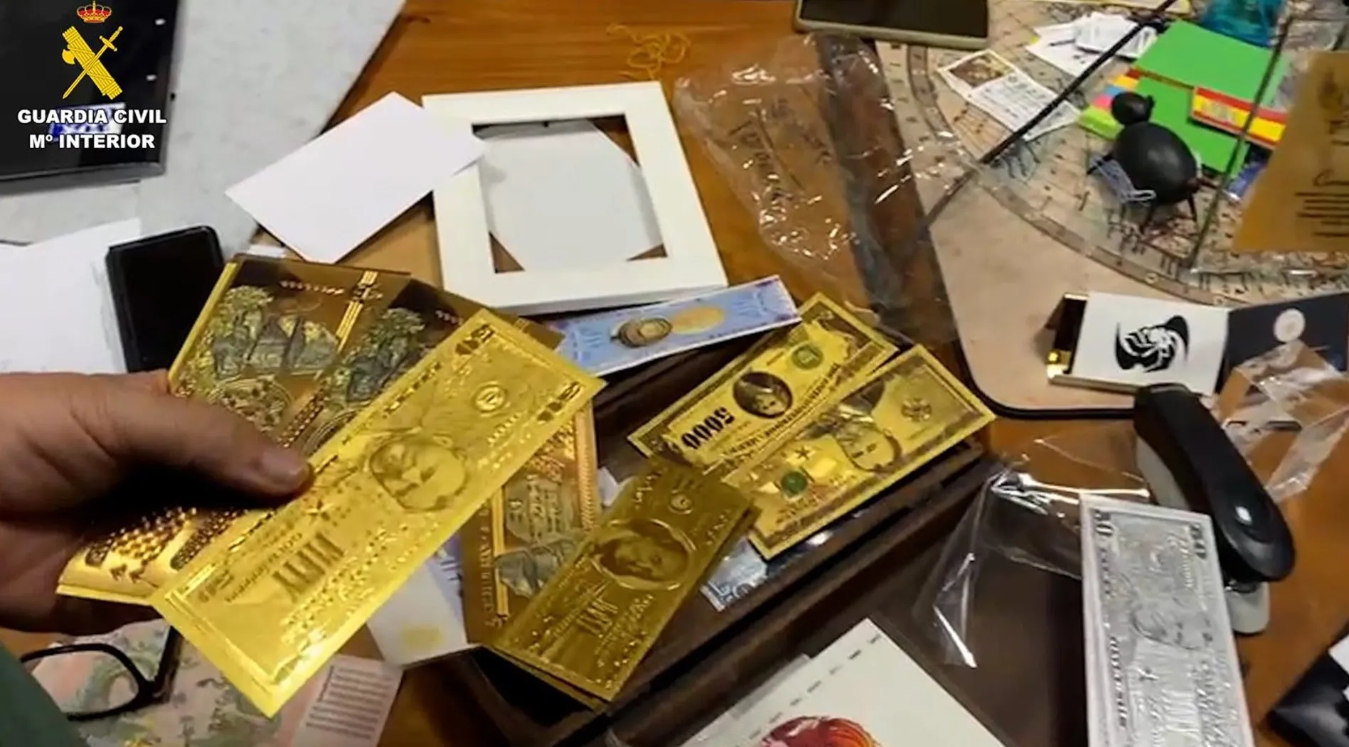 Imagen del material intervenido.