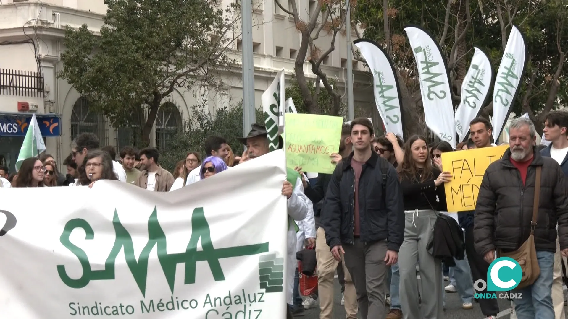 Manifestación de profesionales médicos en la anterior semana de huelga. 