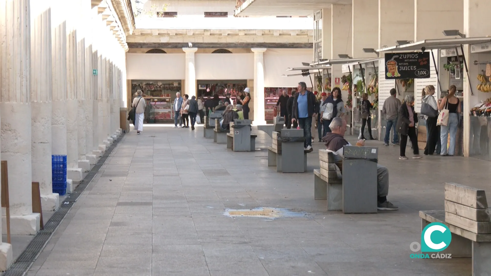 Interior del Mercado Central de Abastos.