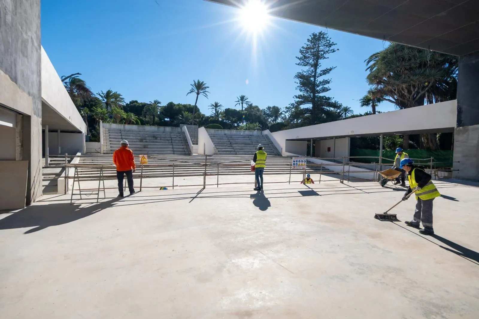 Imagen de las obras del Teatro del Parque 