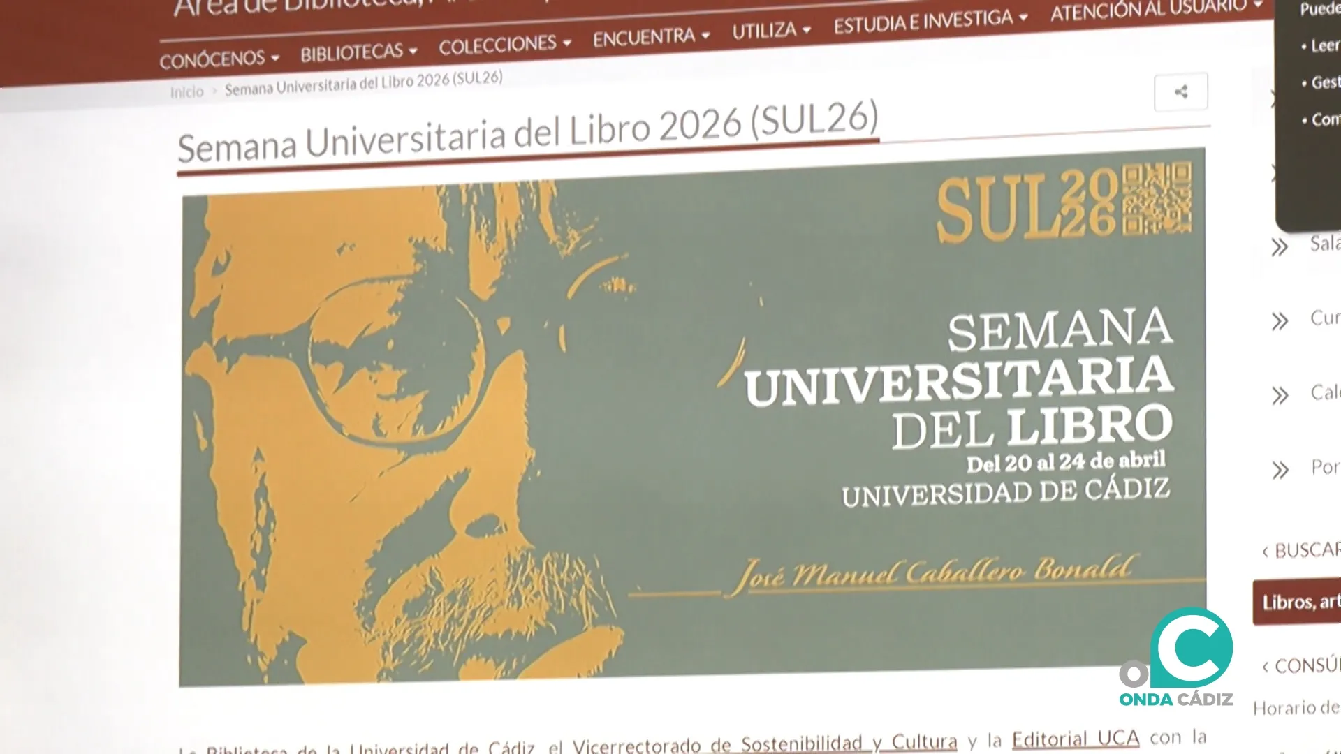 Cartel de la semana Universitaria del Libro 2026 que organiza la UCA. 