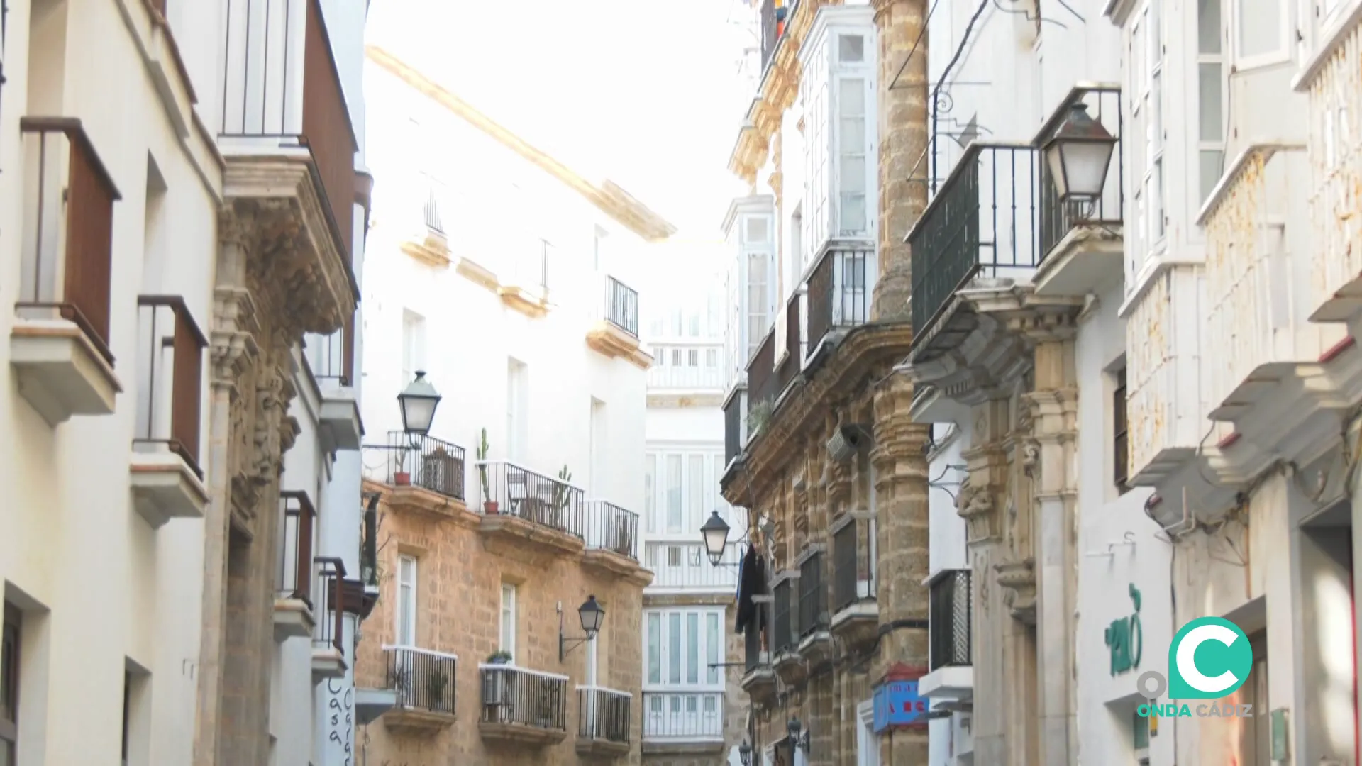 Imagen de una calle del centro histórico de la capital gaditana