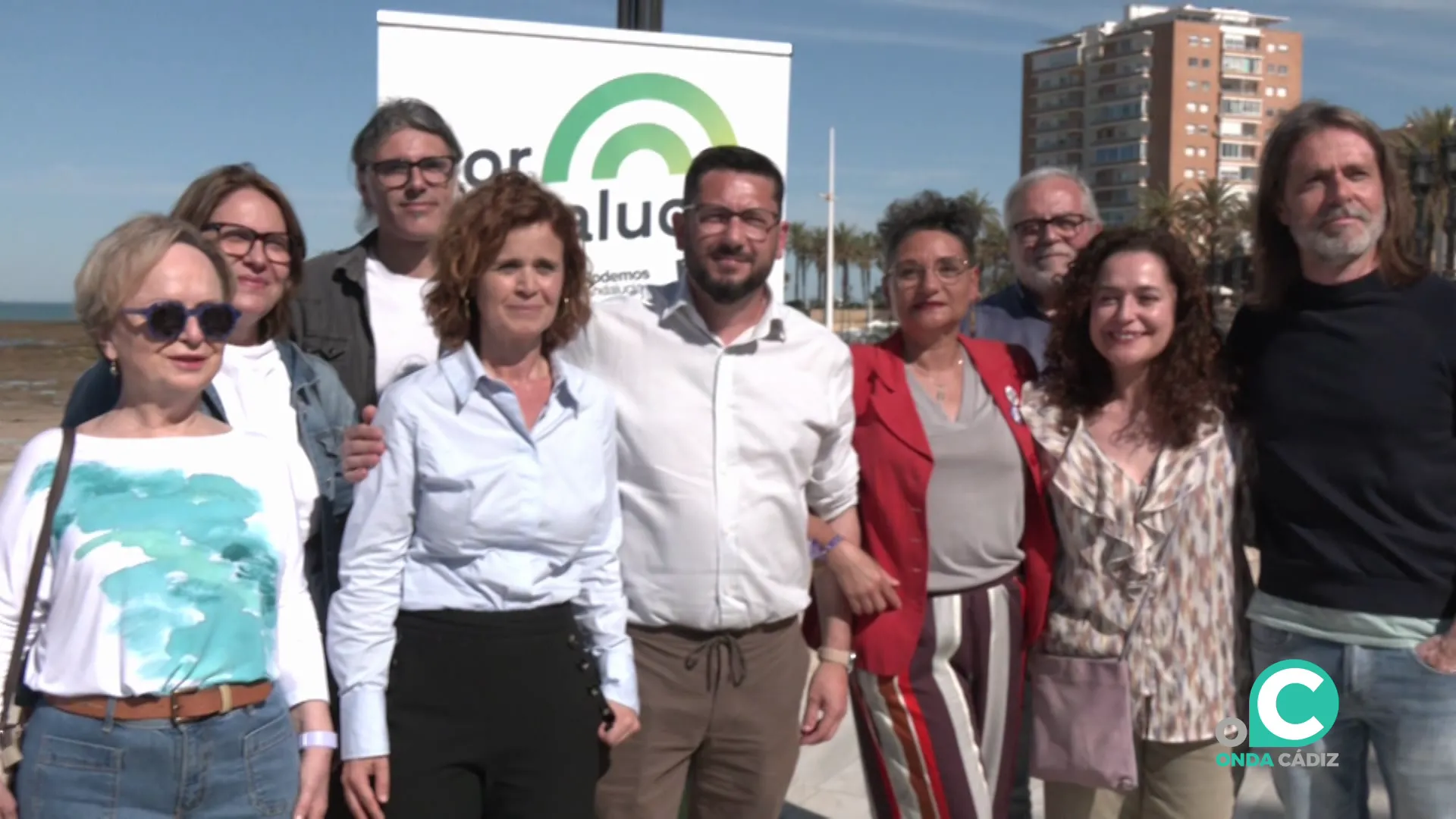 Acto de los integrantes en la lista para los comicios andaluces celebrado en la capital gaditana