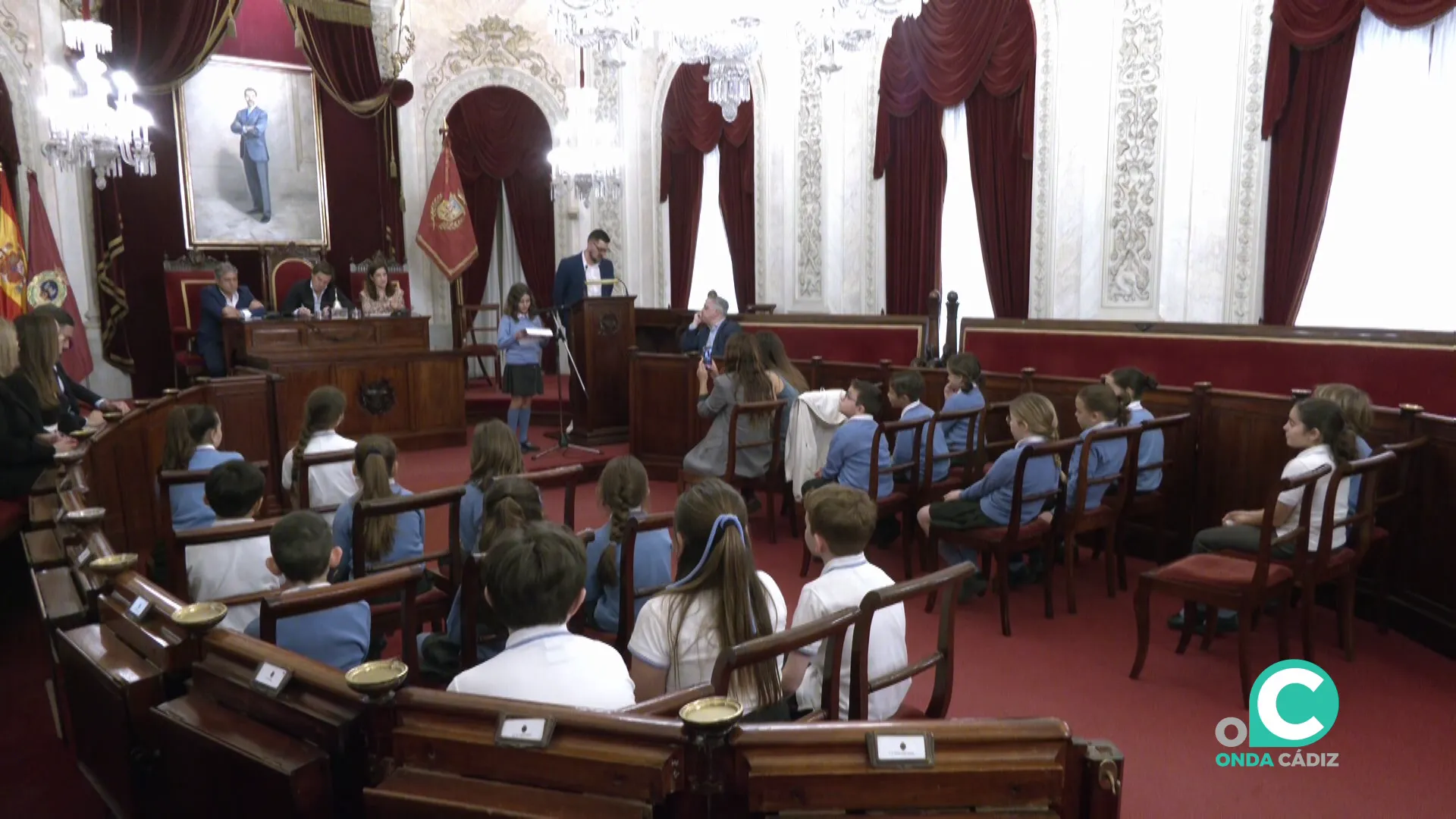 Imagen del acto dispuesto en el Ayuntamiento de Cádiz este jueves