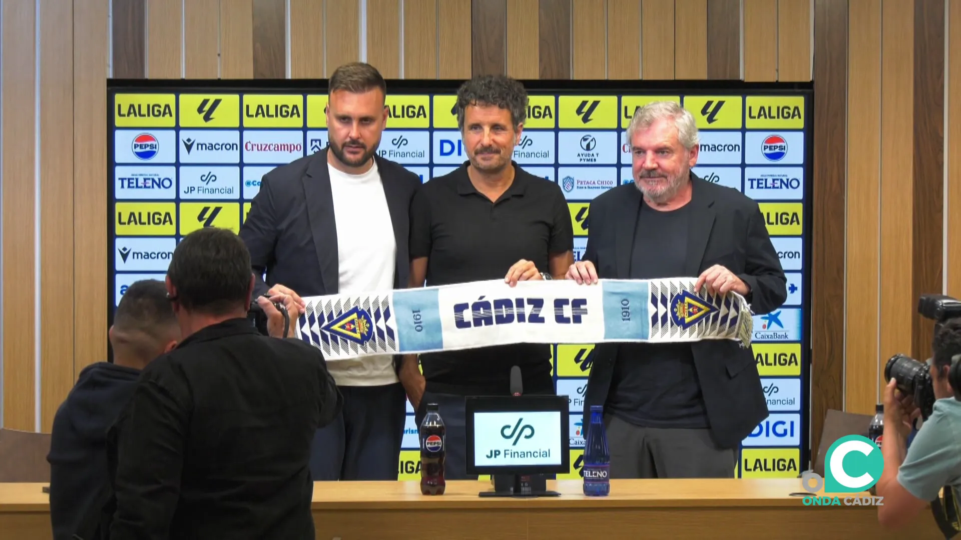 Un momento del acto celebrado este jueves en la Sala de Prensa del Estadio