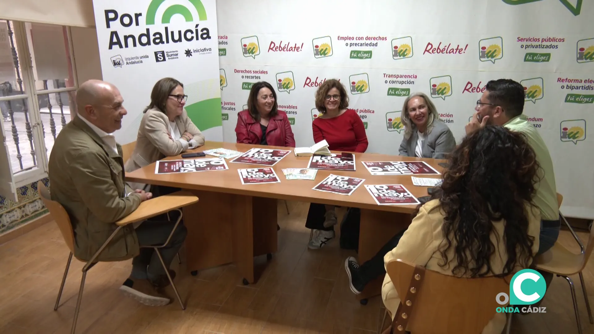 Un momento del encuentro d este viernes en la sede del formación provincial