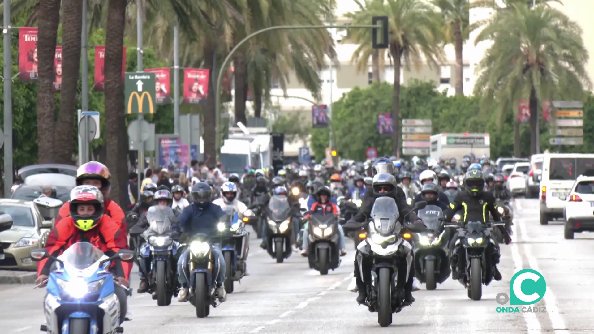 Las caravanas de las dos ruedas tomaron las distintas poblaciones gaditanas el pasado fin de semana