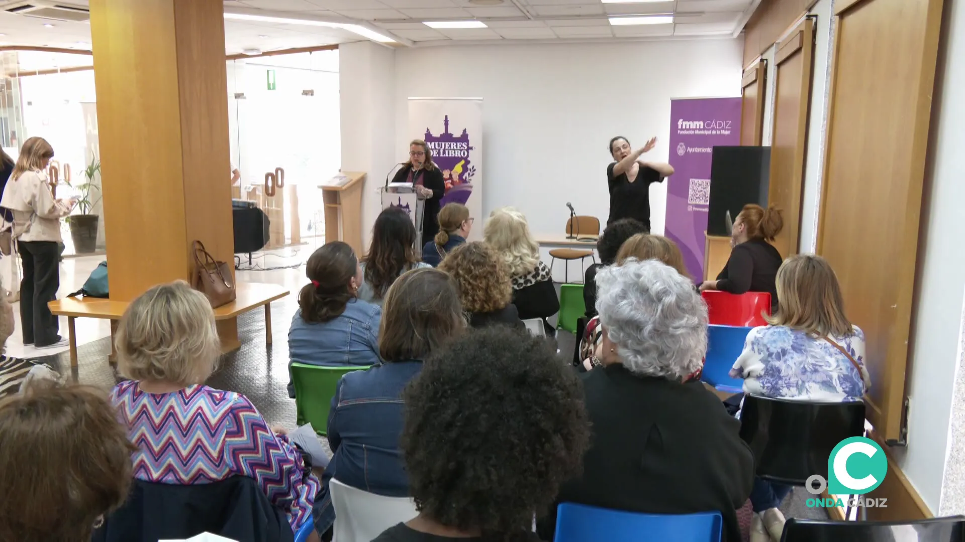 Un momento del acto celebrado este martes con la presencia de público que no faltó durante su desarrollo