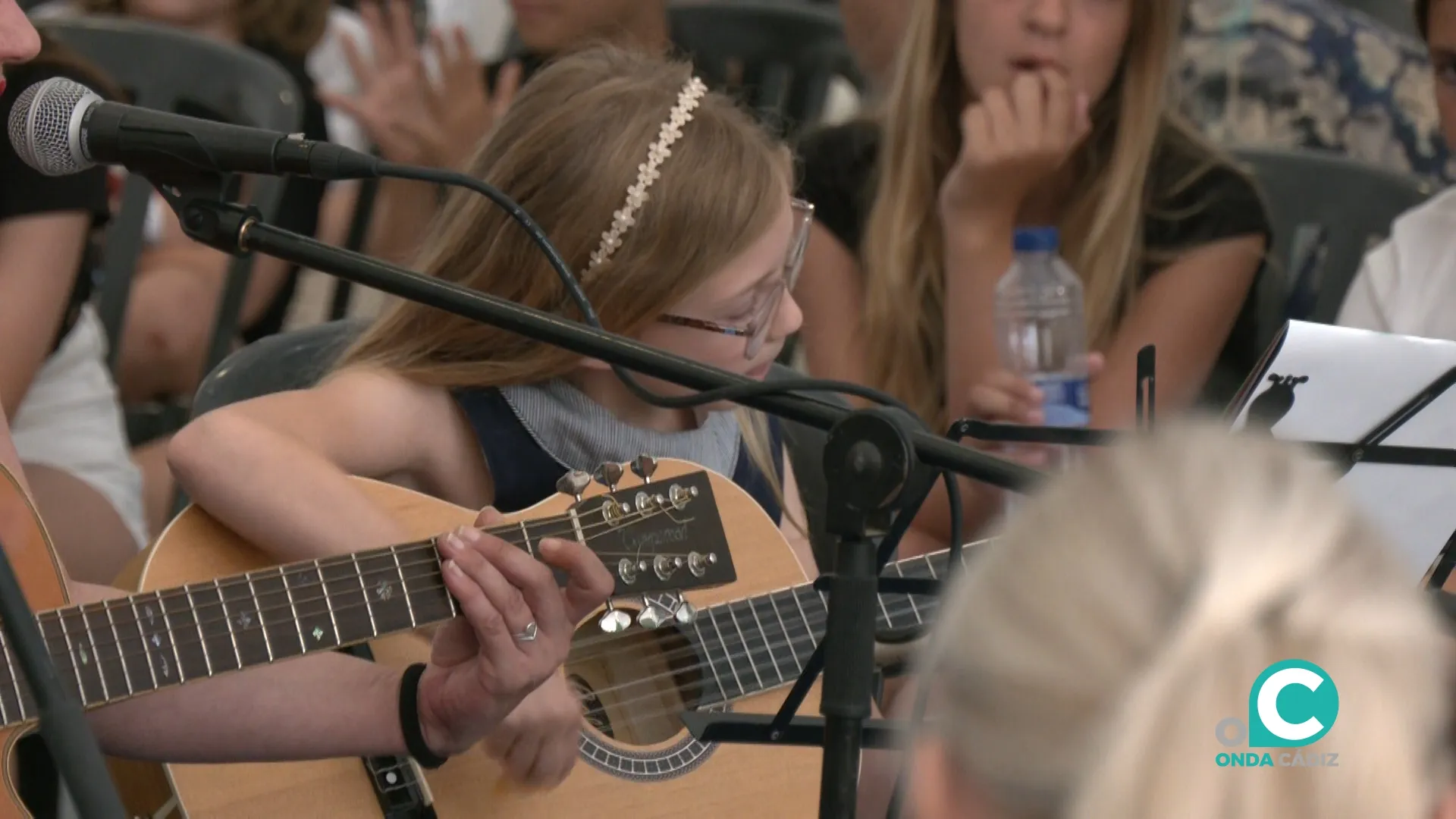 Una de las alumnas que ha participado en el recital 
