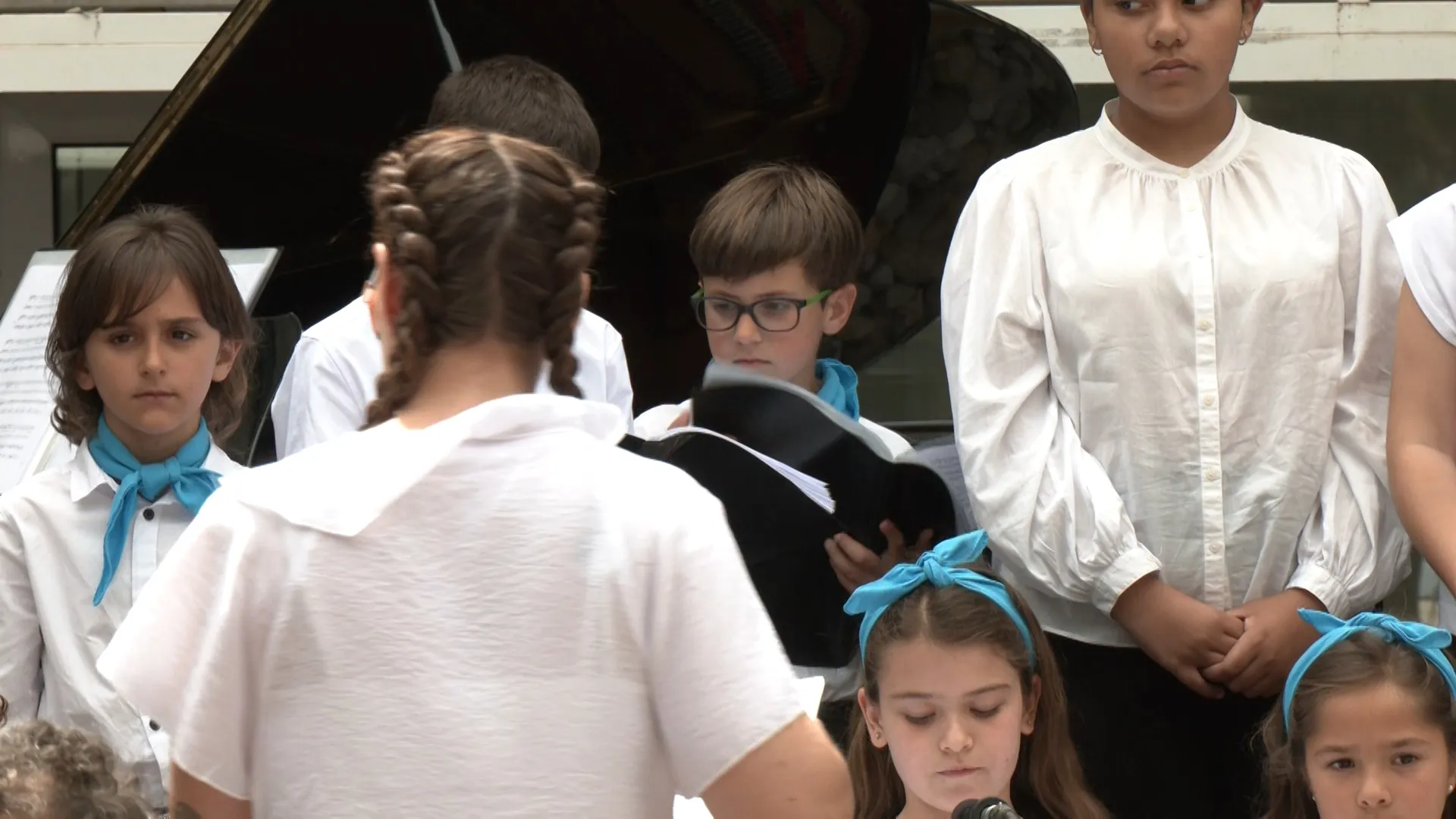 Alumnado de la Escuela de Música del colegio San Felipe Neri. 