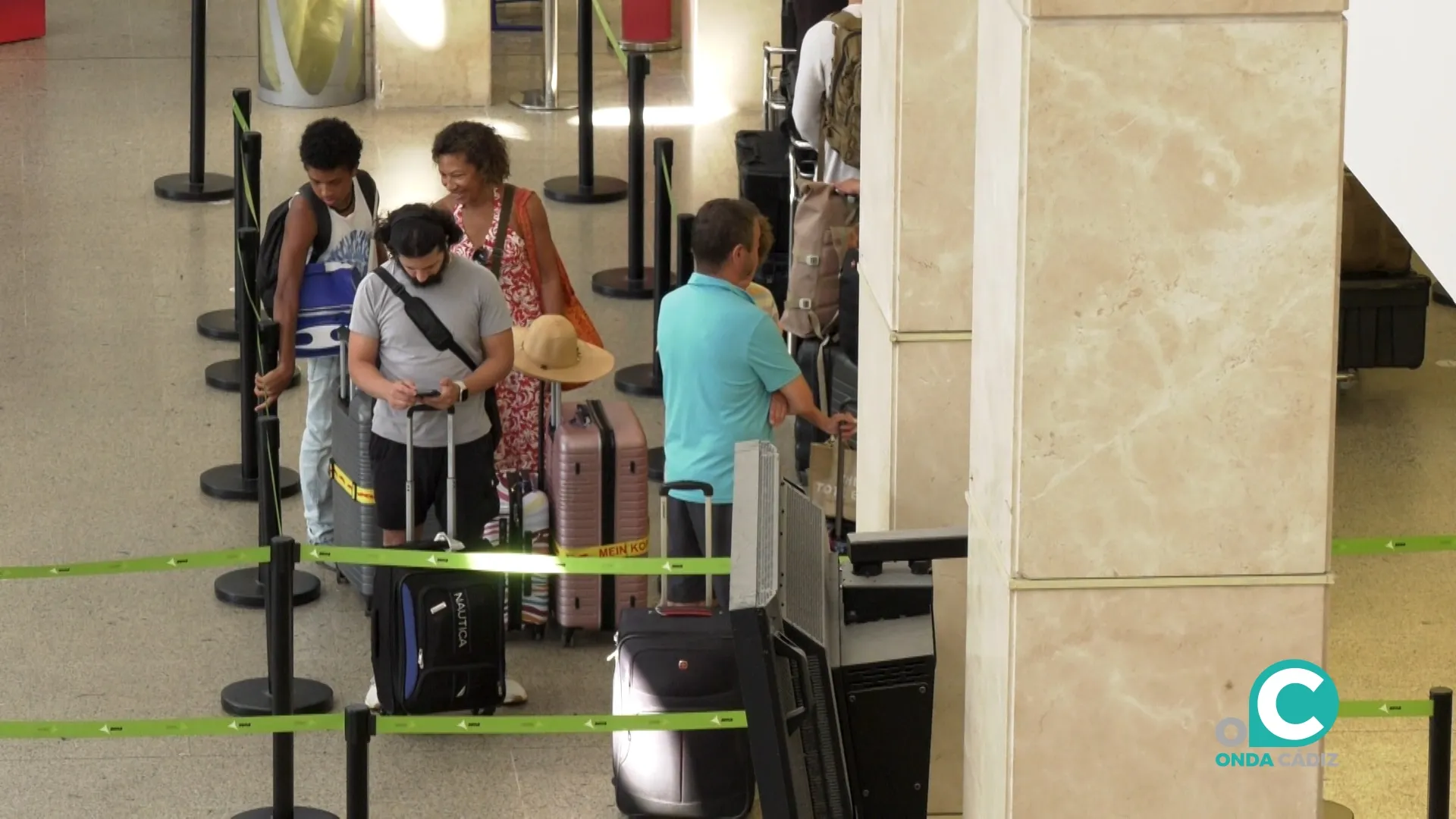 Interior del aeropuerto de Jerez. 