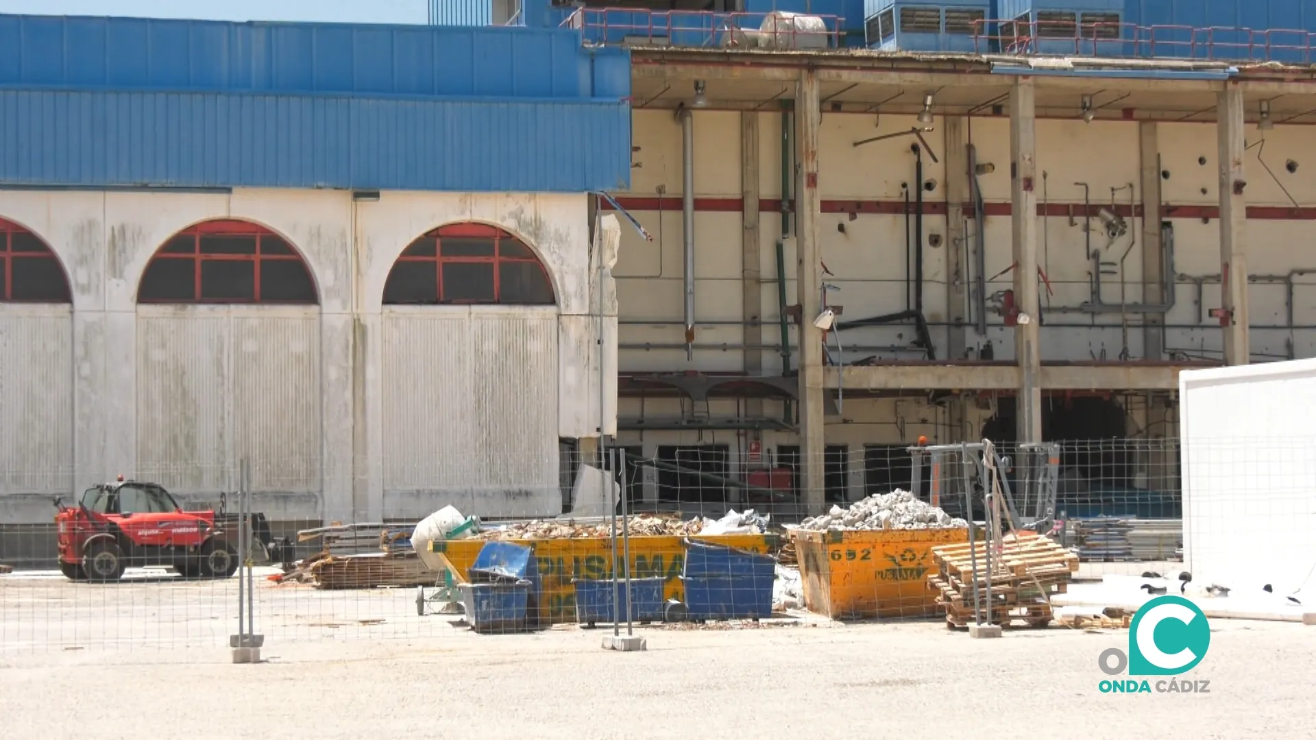 Avanzan los trabajos en la nave de Almacén de Productos Terminados en la antigua Altadis.