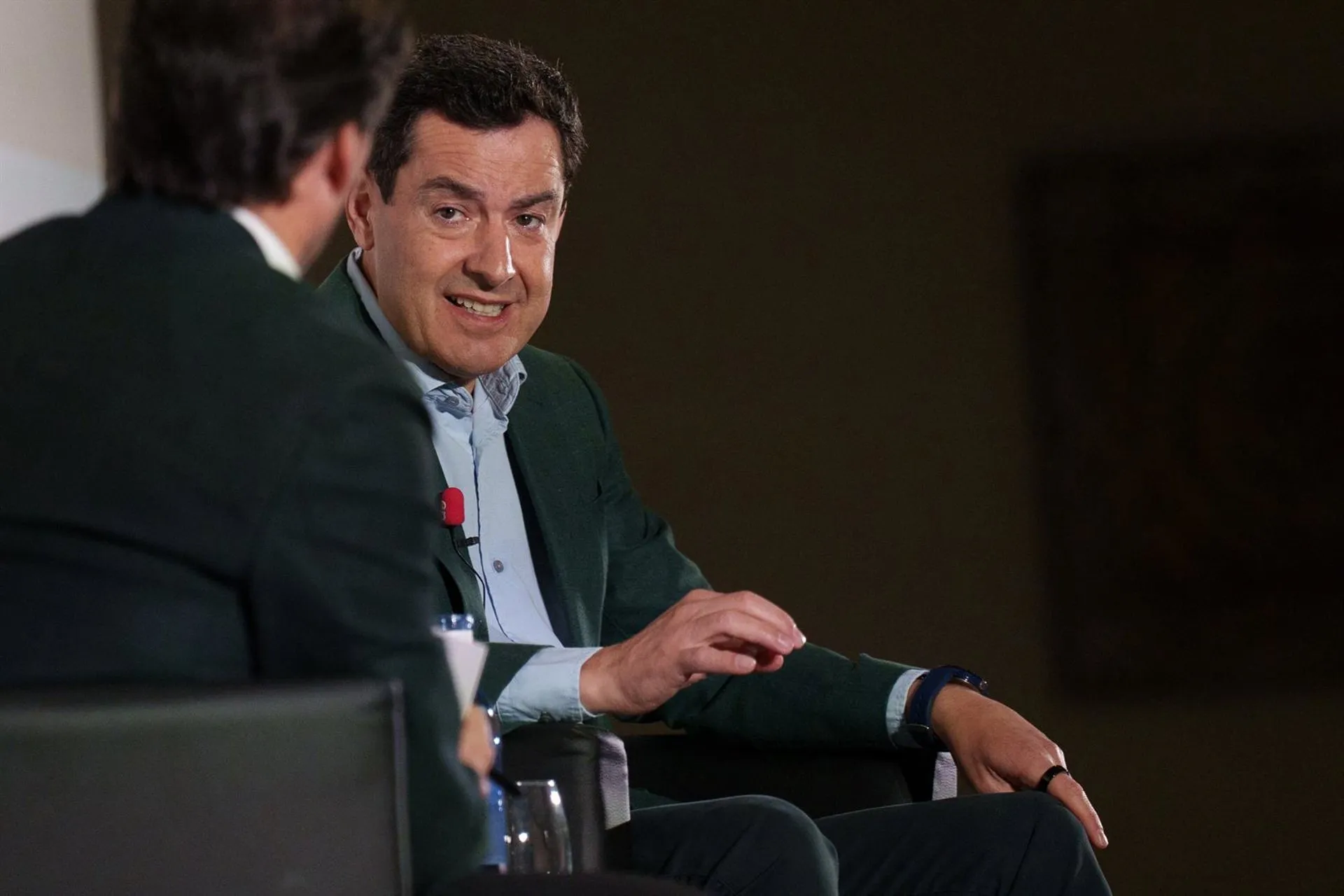 El presidente del PP-A y candidato a la reelección como presidente de la Junta este viernes en Cádiz