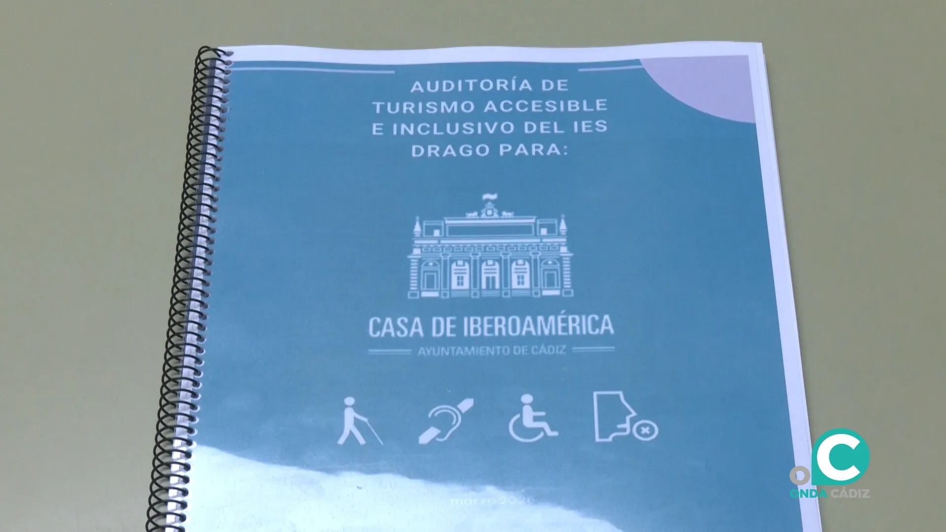 Imagen de la auditoría pionera en Cádiz sobre accesibilidad elaborada por estudiantes del IES Drago.