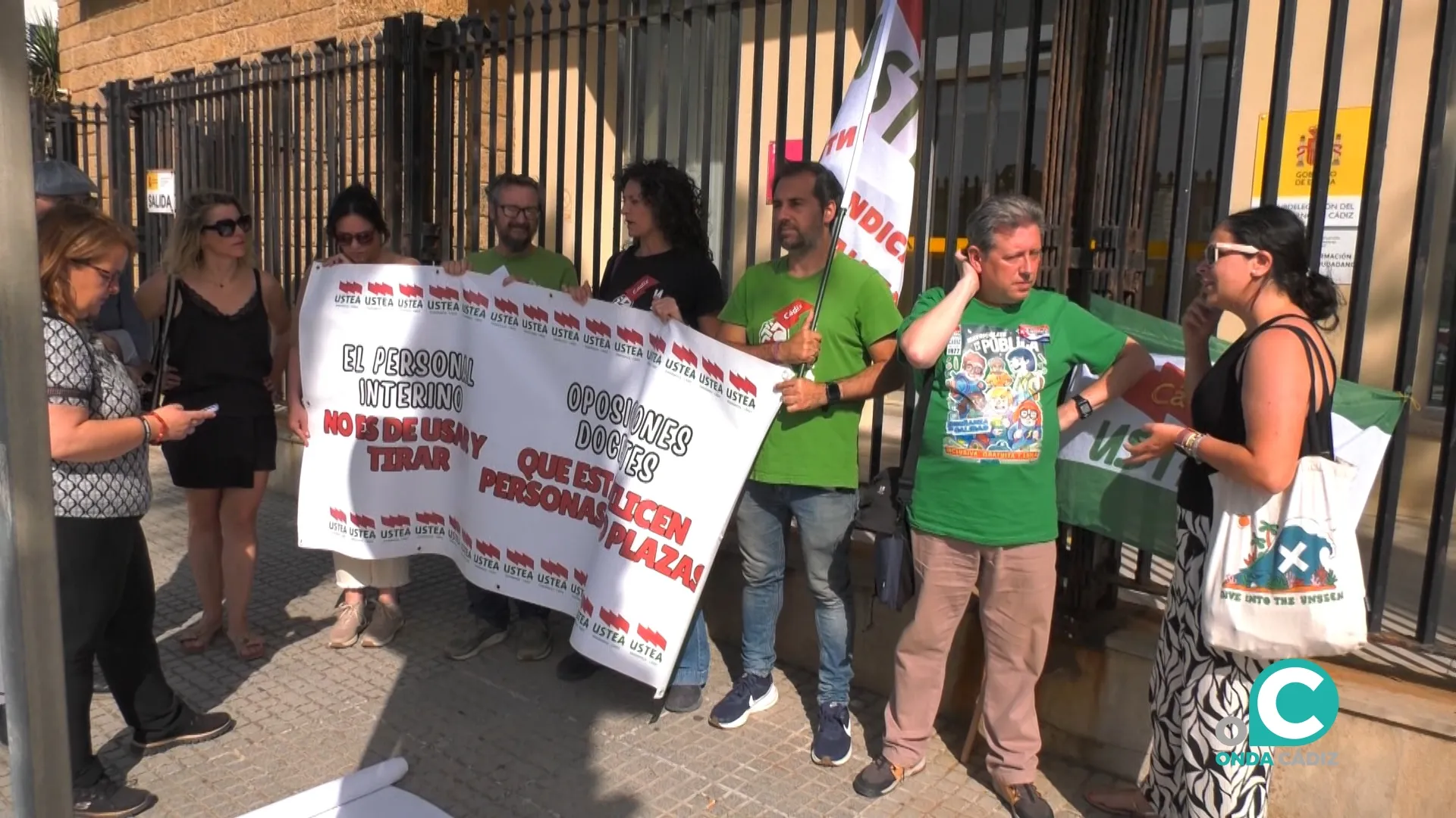 Movilización del sindicato Ustea.