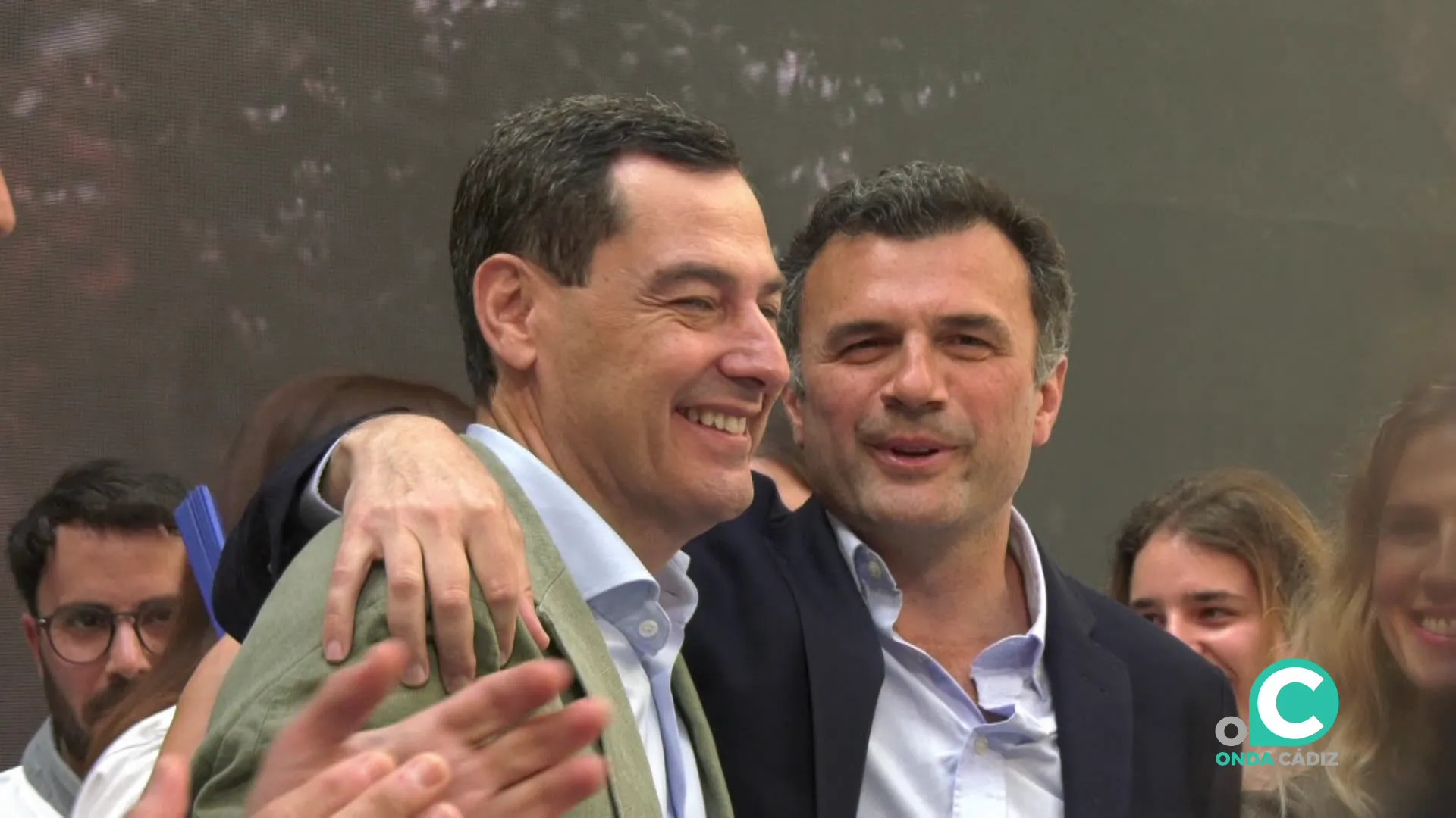 Moreno Bonilla junto con Bruno García en el acto de este jueves en la casa de Iberoamérica