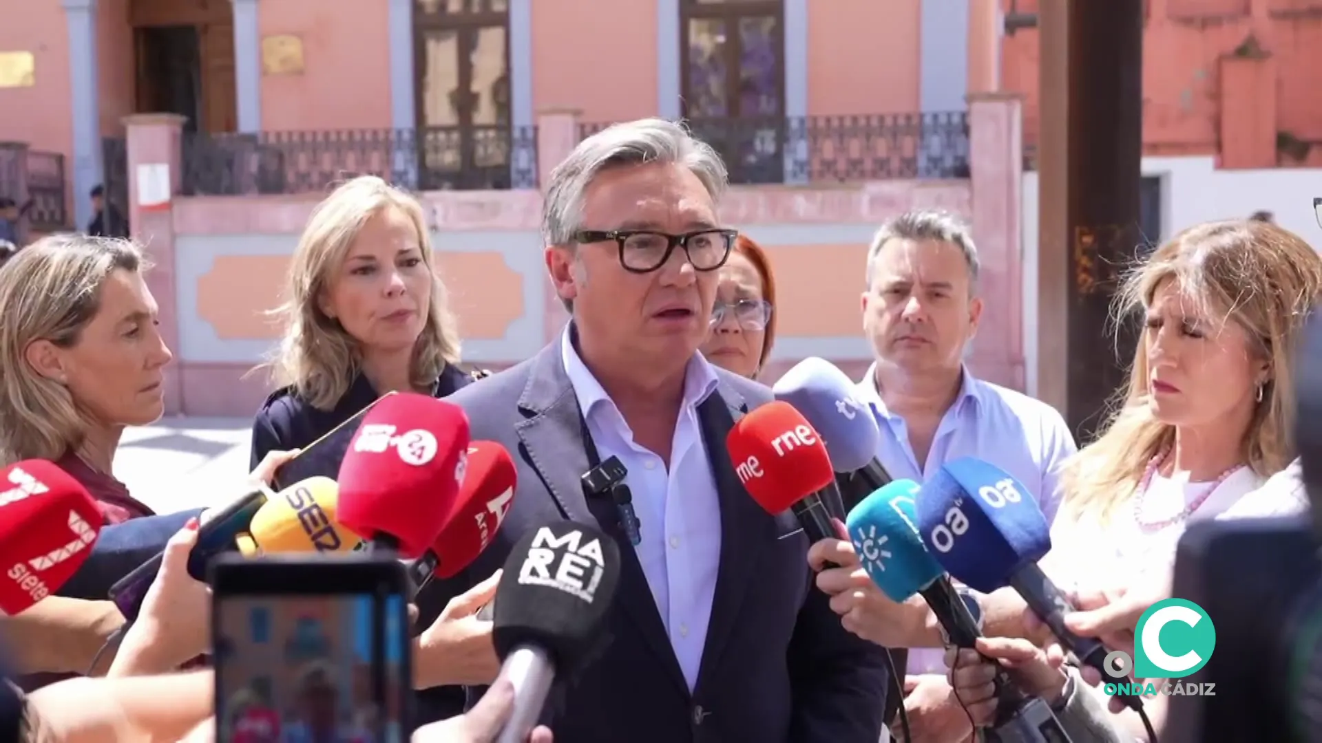 Gavira interviene ante los medios de comunicación 
