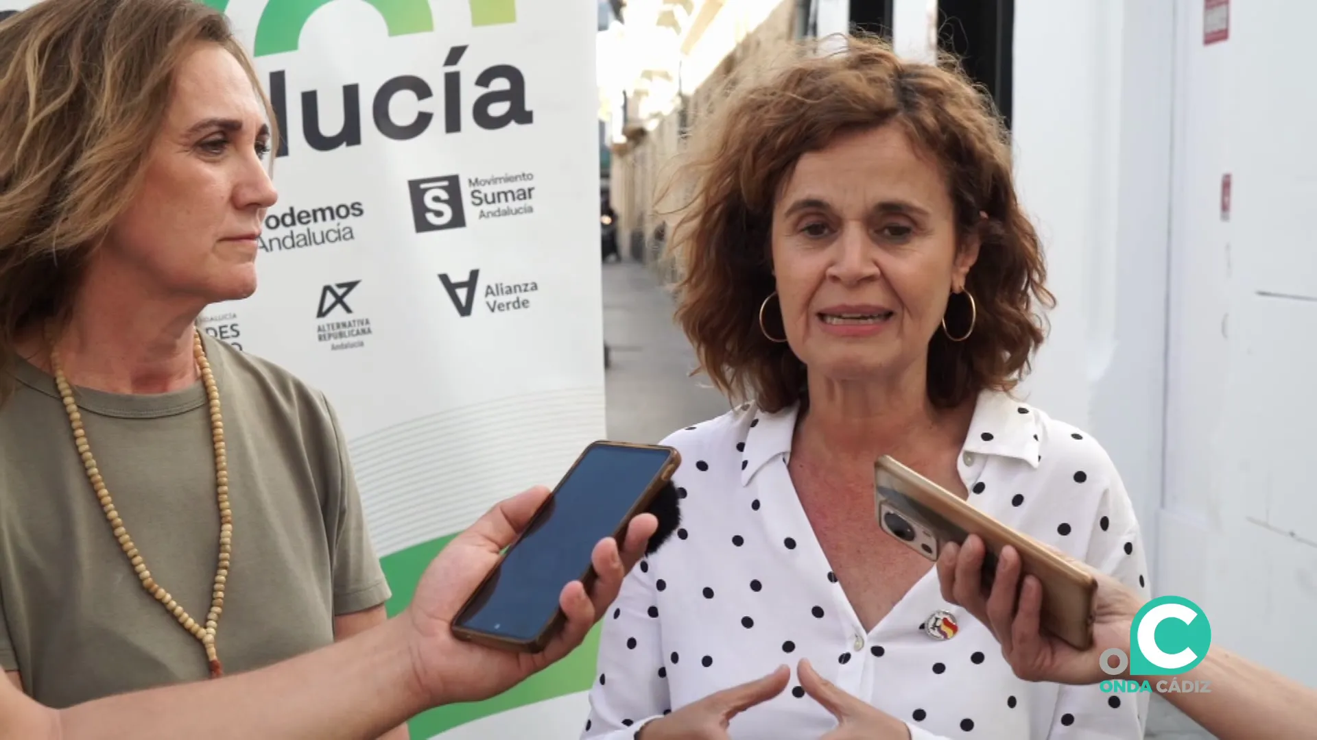 Gómez durante su intervención en los medios
