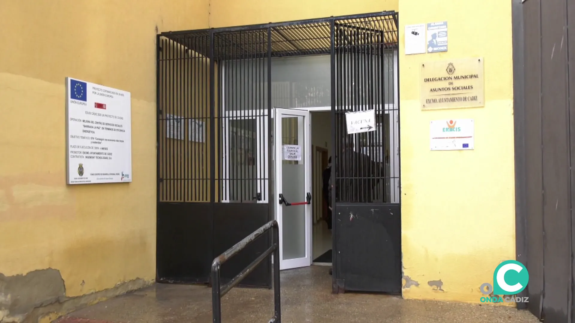 Entrada de las dependencias de servicios sociales municipales