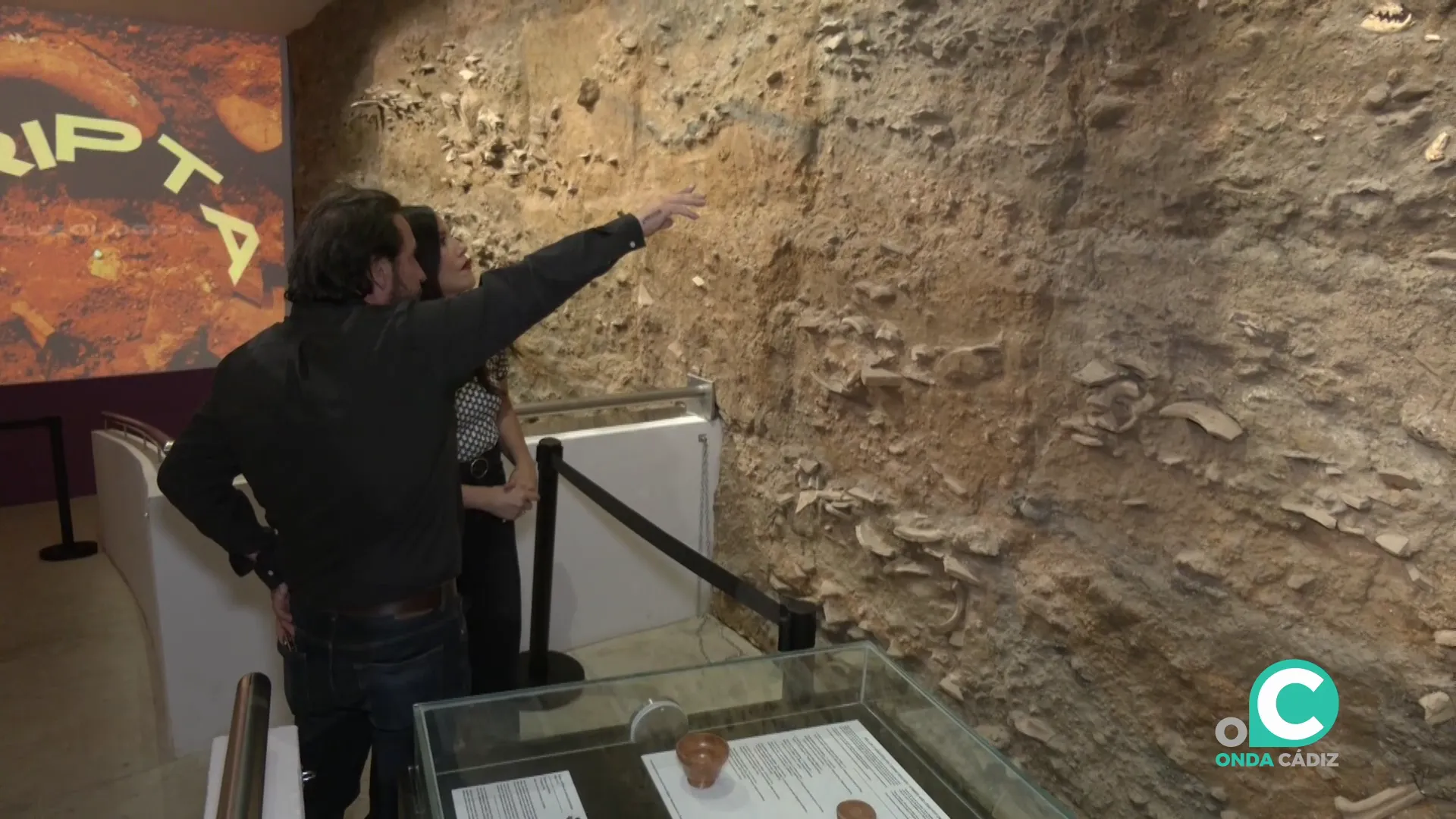 Lugar donde se localizaron los restos del can de la época romana en la Testaccio de Gades