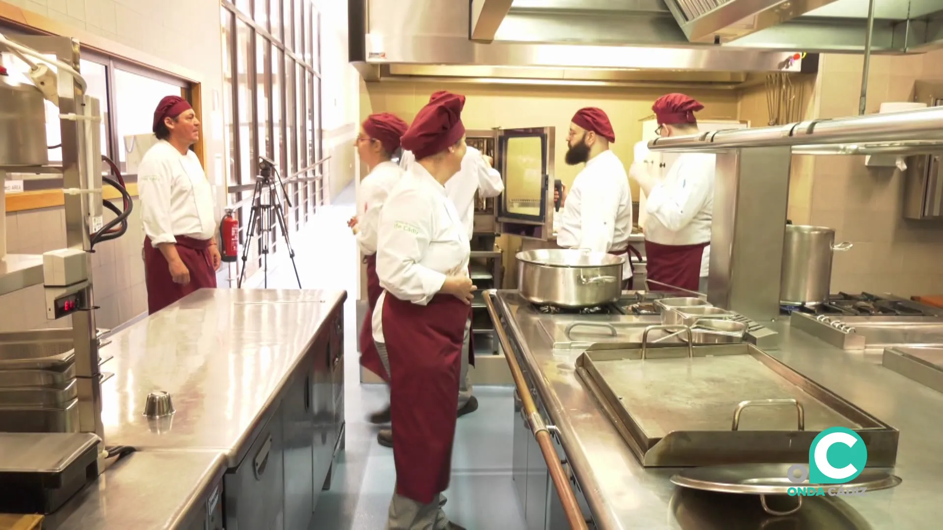 interior de las cocinas del centro espacio de formación de los alumnos
