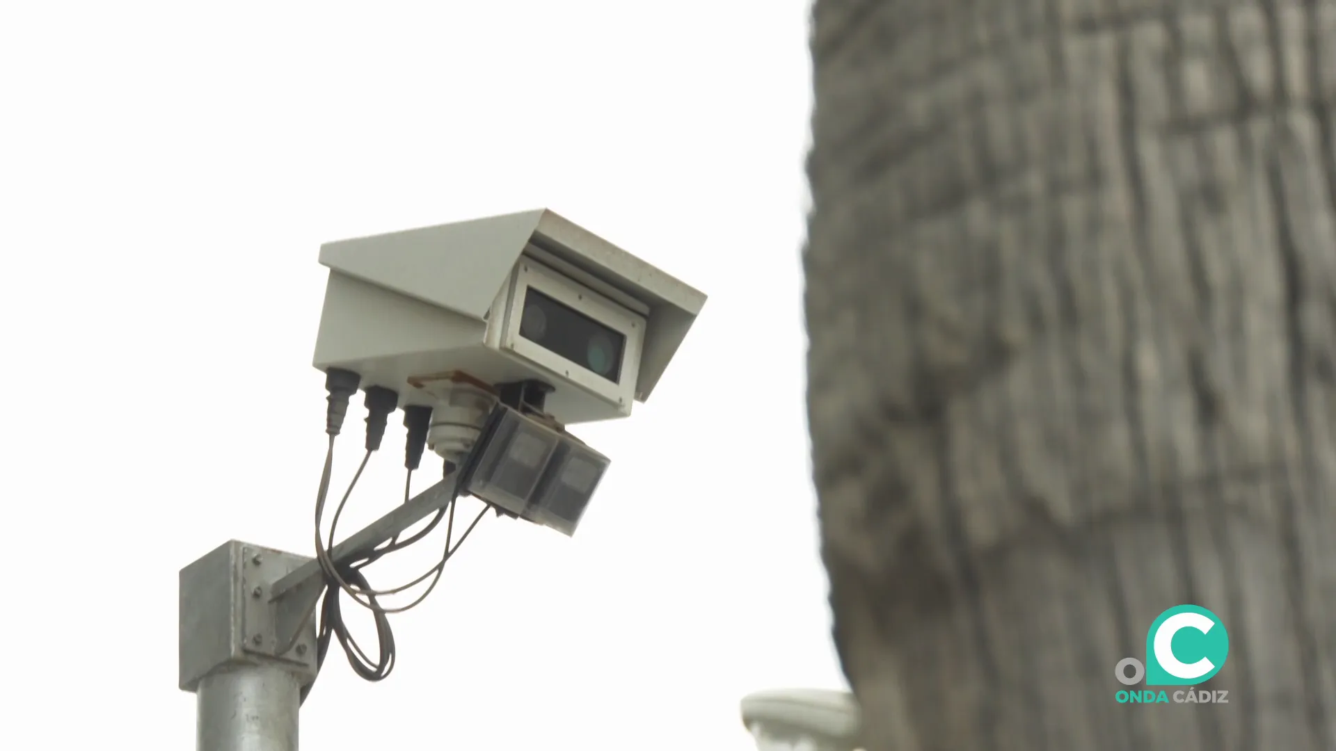Cámara de vigilancia en la zona urbana de la capital gaditana