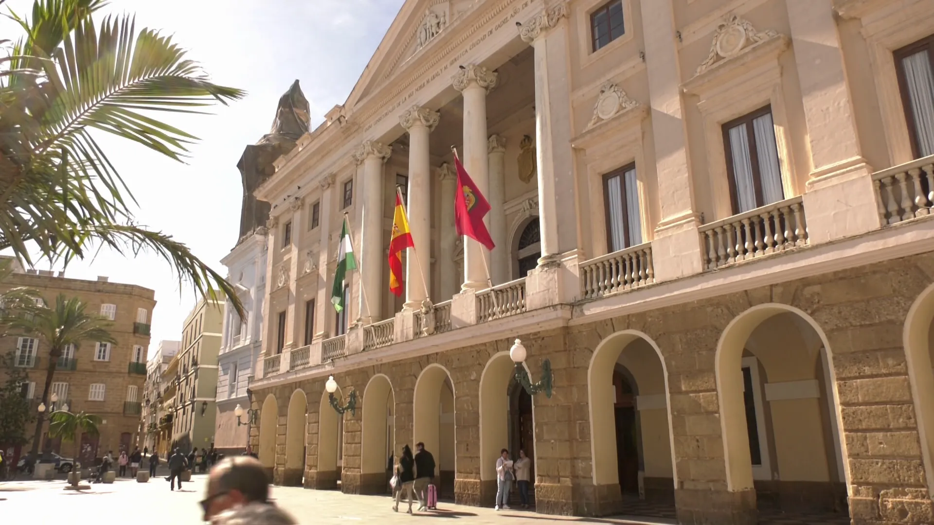 Fachada del Ayuntamiento de Cádiz en una imagen de archivo