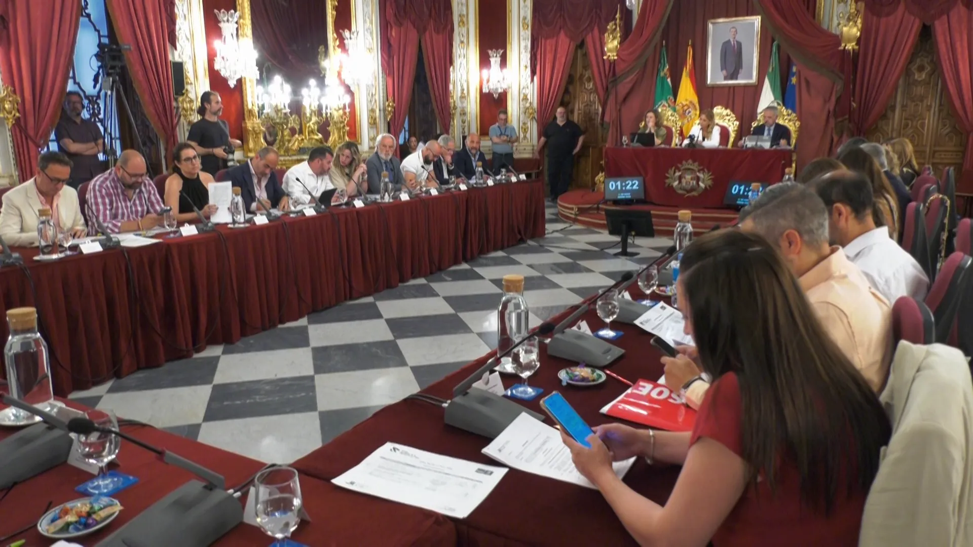 Un momento de la sesión de este miercoles en el Palacio Provincial