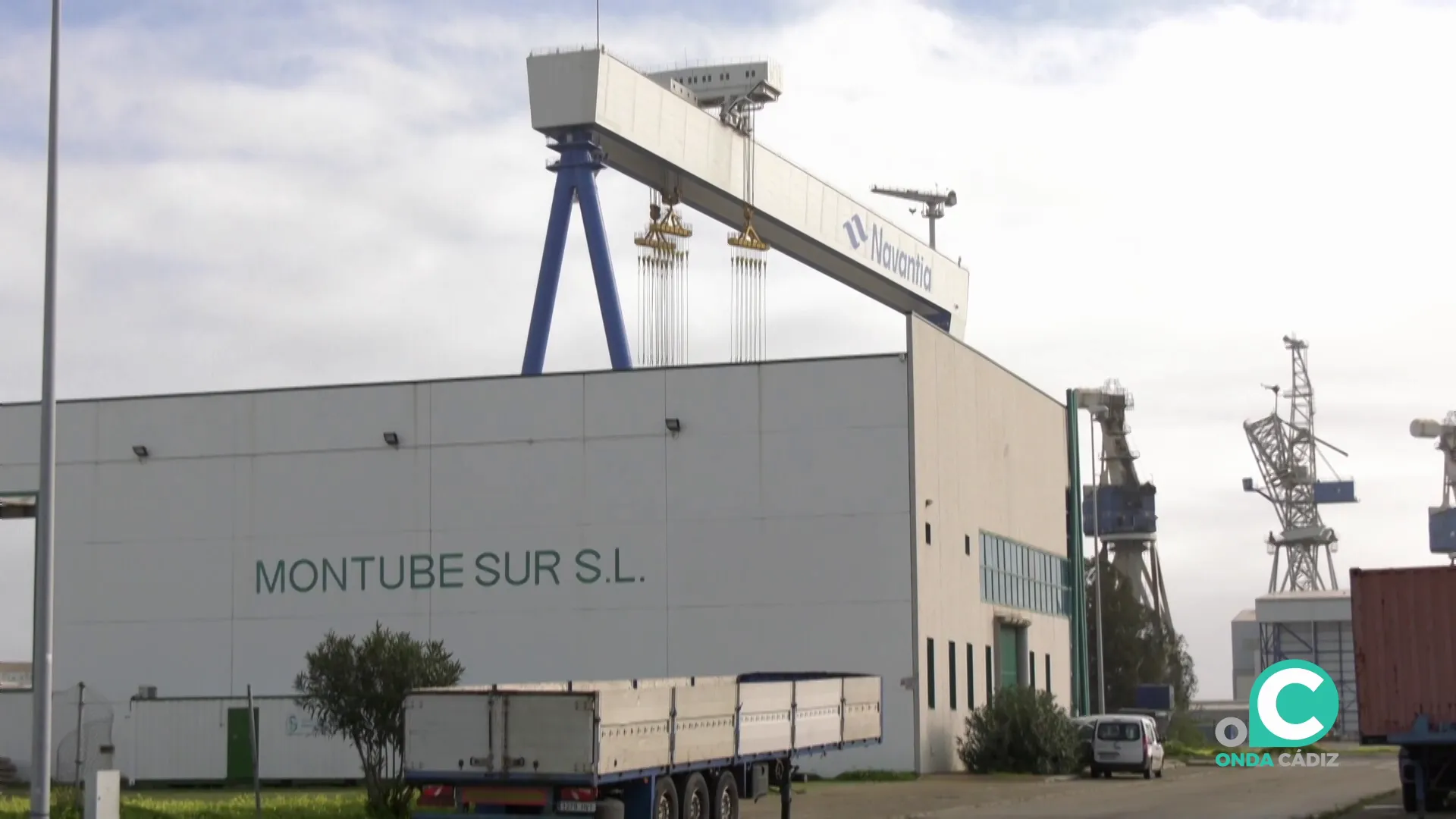 Factoria naval en la localidad de Puerto Real