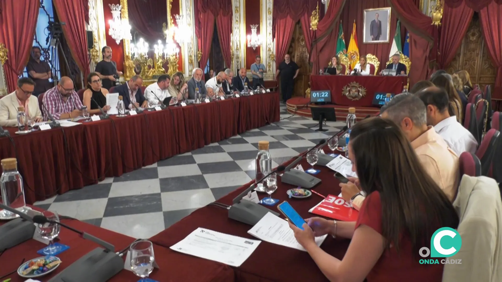 Un momento de la sesión de este miercoles en el Palacio Provincial