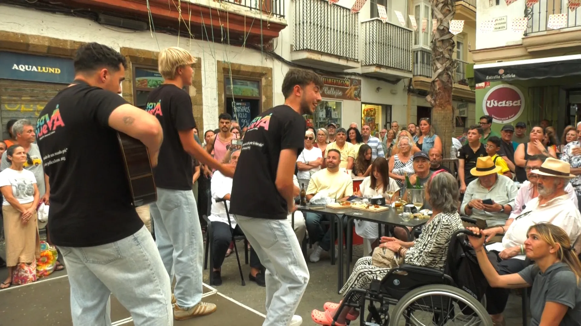 Imagen del grupo Savia Nueva durante su participación en la final del concurso 